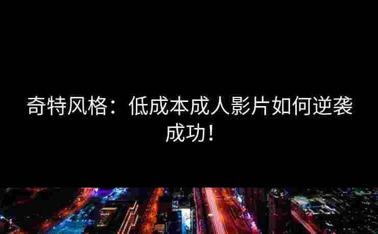 奇特风格：低成本成人影片如何逆袭成功！